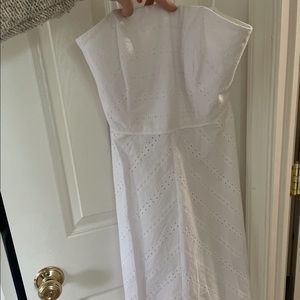 White Draper James Dress